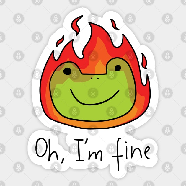 Oh Im fine - just hot weather Sticker by Nikamii